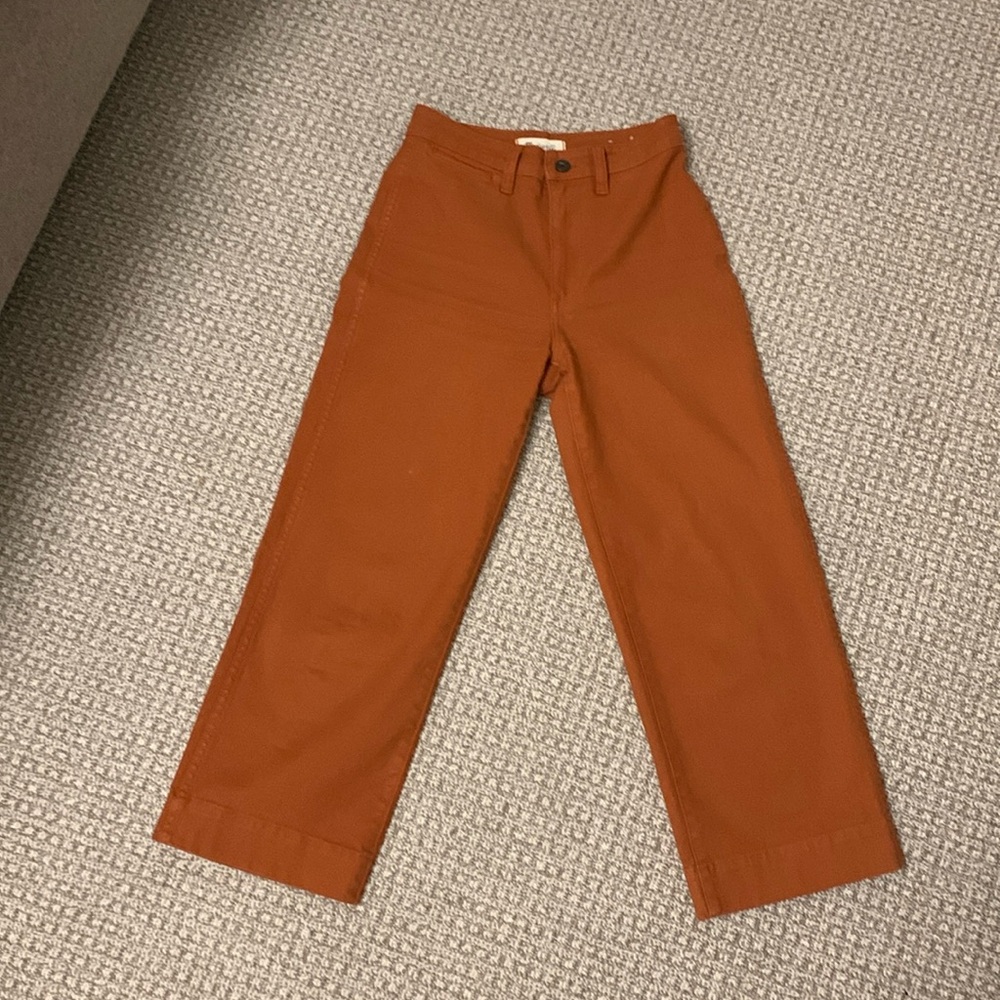 Madewell Petite Slim Emmett Wide-Leg Crop Pants
